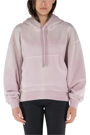 OFF-WHITE Sweatshirts & Hoodies, Dames, Roze, S, Katoen, Laundry Over Hoodie