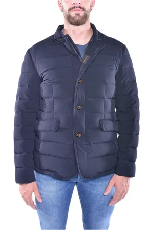 MOORER Jassen, Heren, Blauw, M, Wol, Klieke Donsjas Zayn