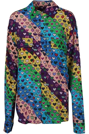 ALESSANDRO ENRIQUEZ Blouses & Shirts, Dames, Veelkleurig, S, Gedrukte Viscose Shirt