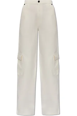 The Mannei Jeans, Dames, Wit, M, Katoen, Jeans met logo