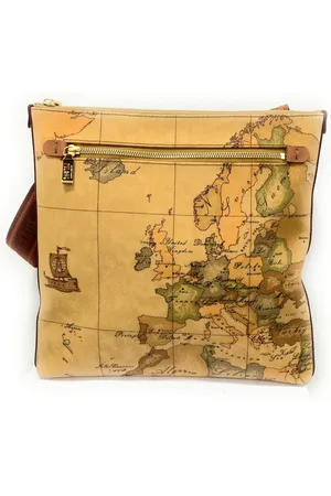ALVIERO MARTINI 1A CLASSE Tassen, unisex, Bruin, ONE Size, Grote Unisex Schoudertas met Geo Clic Print