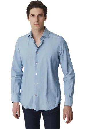 MAZZARELLI Overhemden, Heren, Blauw, 3Xl, Casual Shirts
