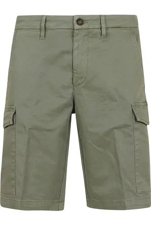 RE-HASH Korte broeken, Heren, Groen, W40, Katoen, Modigliani Bermuda Shorts