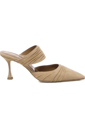 Manolo Blahnik Schoenen, Dames, , 36 EU, Suède, Heeled Mules