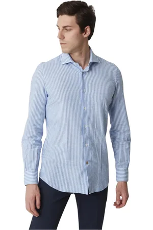 MAZZARELLI Overhemden, Heren, Veelkleurig, L, Casual Shirts