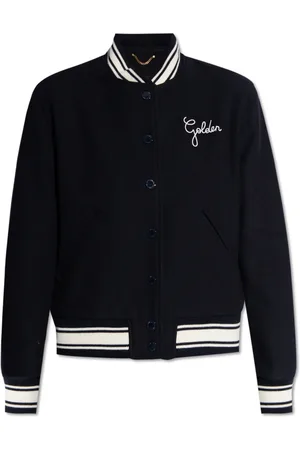 Golden Goose Jassen, Dames, Blauw, S, Bomberjack met contrasterende details