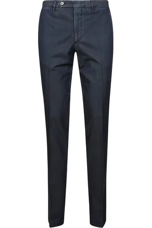 ROTA Broeken, Heren, Blauw, M, Katoen, Slim-fit Broeken