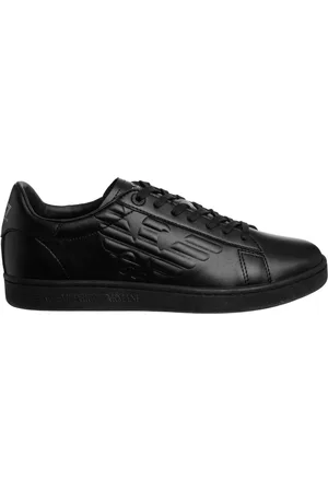 EA7 Schoenen, Heren, Zwart, 40 EU, Leer, Classic New CC Sneakers