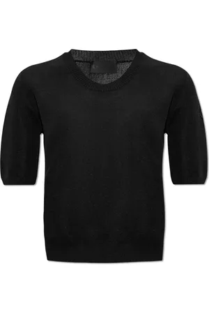 Moncler Truien, Dames, Zwart, S, Trui met korte mouwen