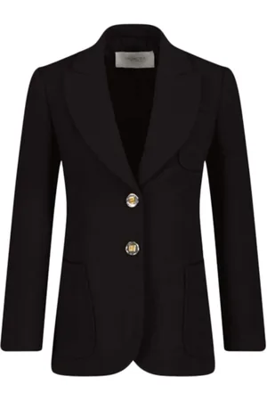 Giambattista Valli Jassen, Dames, Zwart, S, Zijden Knoop Juweel Blazer