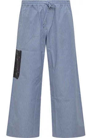 PIERRE-LOUIS MASCIA Broeken, Heren, Blauw, S, Wide Broeken