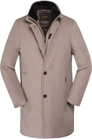 MOORER Mantels, Heren, , L, Kasjmier, Acqua Ganzendons Jas
