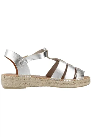 Toni Pons Schoenen, Dames, Grijs, 38 EU, Flat Sandalen
