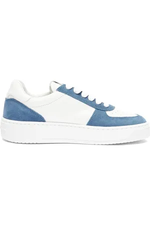 Stuart Weitzman Schoenen, Dames, Wit, 36 EU, Leer, Monogram Tennis Sneaker