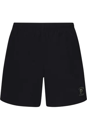 Alexander McQueen Badkleding, Heren, Zwart, L, Zwarte Sea Kleding met Logo Borduursel