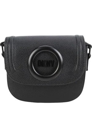 DKNY Tassen, Dames, Zwart, ONE Size, Polyester, Gecoate stoffen handtas