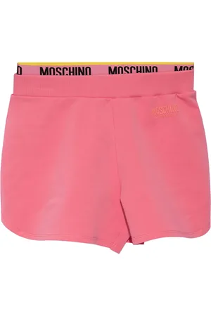 Moschino Korte broeken, Dames, Roze, XS, Katoen, Katoenen shorts
