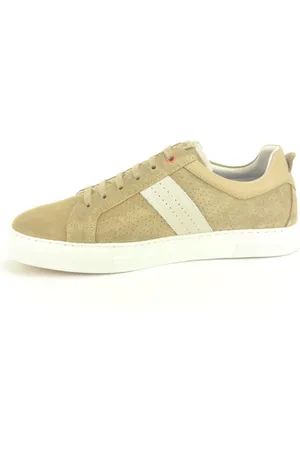 Fluchos Schoenen, Heren, Veelkleurig, 40 EU, Taupe Daim Sneaker N.