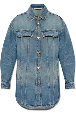 Palm Angels Blouses & Shirts, Dames, Blauw, S, Denim, Denim overhemd