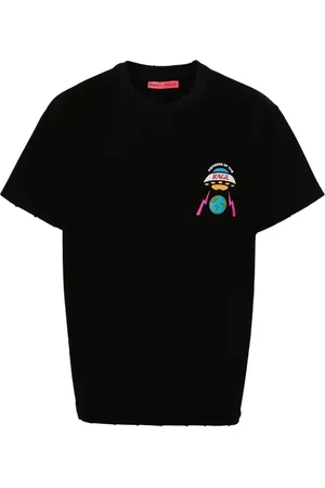 Members OF The Rage Tops, Heren, Zwart, M, Katoen, Bedrukt Crew Neck T-Shirt