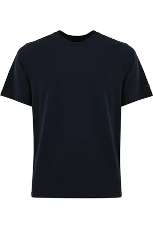 Autry Tops, Heren, Blauw, S, Katoen, Katoenen Heren T-shirt: Ronde Hals Korte Mouw Rechte Zoom Slim Fit