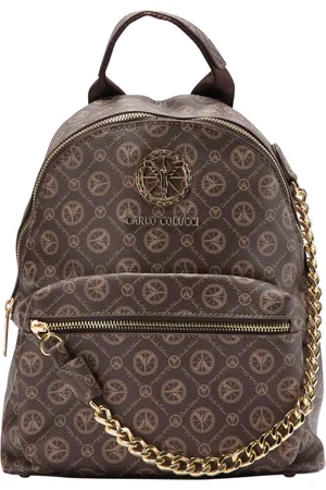 Carlo Colucci Tassen, unisex, Bruin, ONE Size, Rugzak