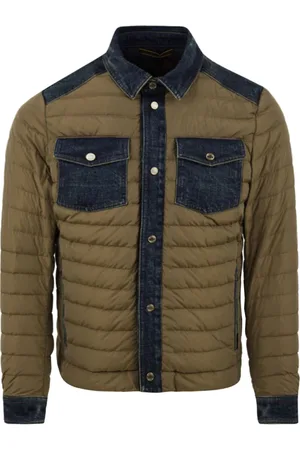 MOORER Jassen, Heren, Veelkleurig, XL, Heren Groene Crespi-04Y Jas
