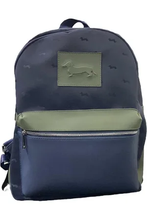 HARMONT&BLAINE Tassen, Heren, Blauw, ONE Size, Leer, Rugzak