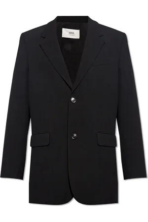 Ami Jassen, Heren, Zwart, M, Wol, Wollen blazer