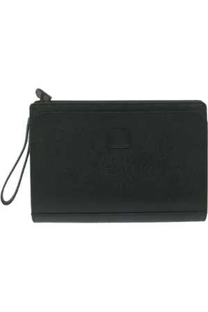 Burberry Pre-owned, Dames, Zwart, ONE Size, Leer, Pre-owned Leather clutches
