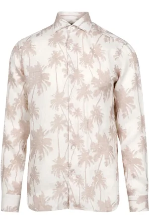 BARBA Overhemden, Heren, , L, Linnen, Casual Shirts