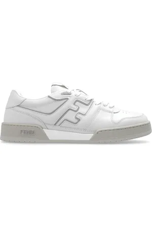 Fendi Schoenen, Heren, Grijs, 45 EU, Leer, Match Sneakers