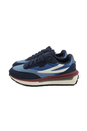 Fila Schoenen, Heren, Veelkleurig, 41 EU, Blauwe Heren Sneakers Reggio ffm 0196