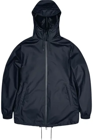 Rains Jassen, Heren, Blauw, L, Polyester, Lichtgewicht Jas