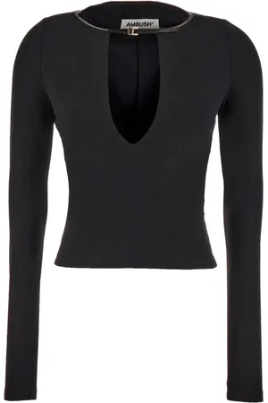 AMBUSH Tops, Dames, Zwart, S, Long Sleeve Tops