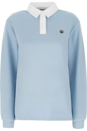 AMBUSH Tops, Dames, Blauw, L, Katoen, Polo Shirts