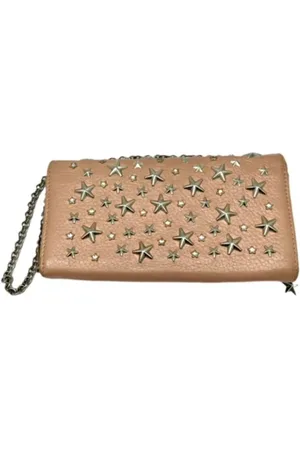 Jimmy Choo Pre-owned, Dames, Roze, ONE Size, Leer, Tweedehands leren portemonnees