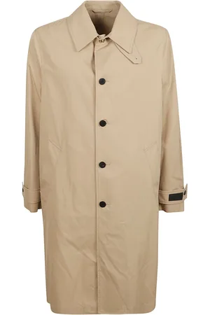 VERSACE Mantels, Heren, , L, Katoen, Barocco Print Trench Parka Coat
