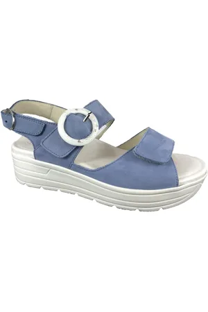 Solidus Schoenen, Dames, Blauw, 38 EU, Sandaal Schoenen 48022
