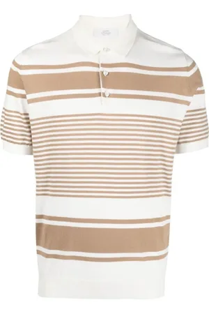Mauro Ottaviani Tops, Heren, Veelkleurig, M, Katoen, Tweekleurig poloshirt
