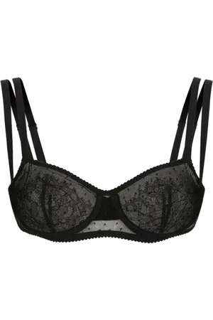 Dolce & Gabbana Ondergoed, Dames, Zwart, M, Tule, Bras