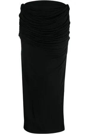 Paris Georgia Rokken, Dames, Zwart, S, Midi Skirts