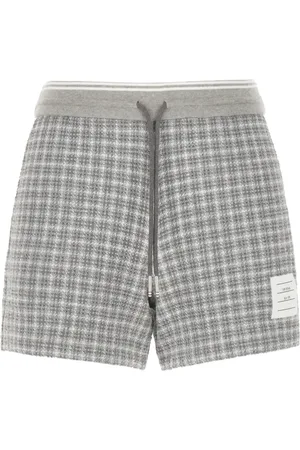 Thom Browne Korte broeken, Dames, Grijs, XS, Katoen, Casual Katoenmix Dames Shorts