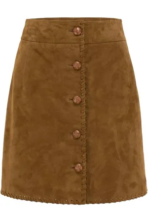 MVP Wardrobe Rokken, Dames, Bruin, S, Leer, Paloma ROK