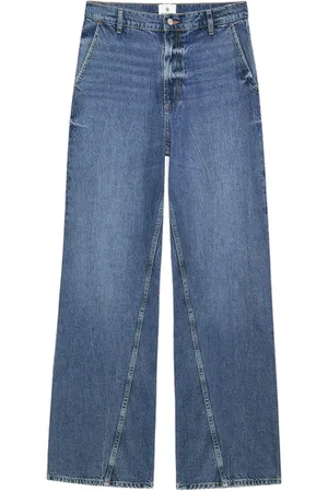 ANINE BING Jeans, Dames, Blauw, W31, Katoen, Wide Jeans