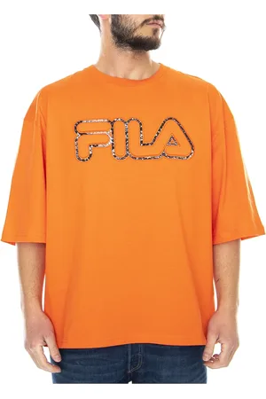 Fila Tops, Heren, Oranje, L, Katoen, T-Shirts