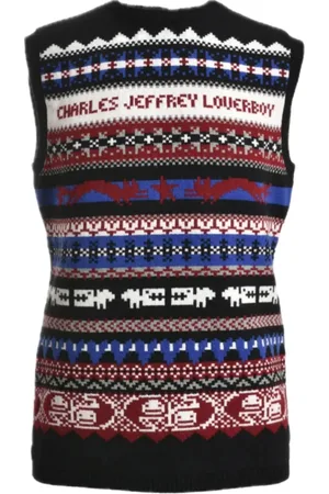 Charles Jeffrey Loverboy Truien, Heren, Veelkleurig, M, Wol, Sleeveless Truien