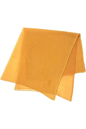 Hermès Pre-owned, Dames, Oranje, ONE Size, Katoen, Pre-owned Cotton scarves