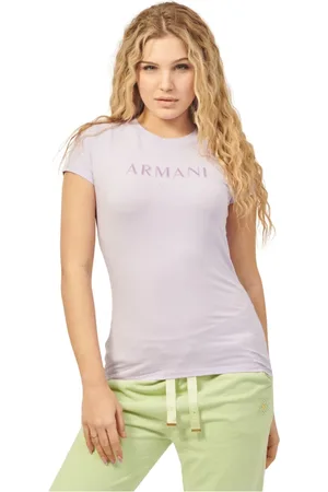 Armani Exchange Tops, Dames, Paars, M, Katoen, Sleeveless Tops