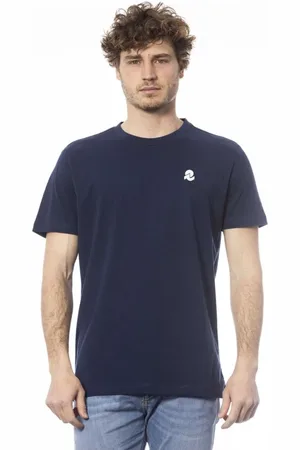 Invicta Tops, Heren, Blauw, L, Katoen, T-Shirts